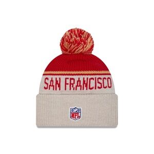 San fransisco  49ers 2024 cold wrather historic pom knit hat new